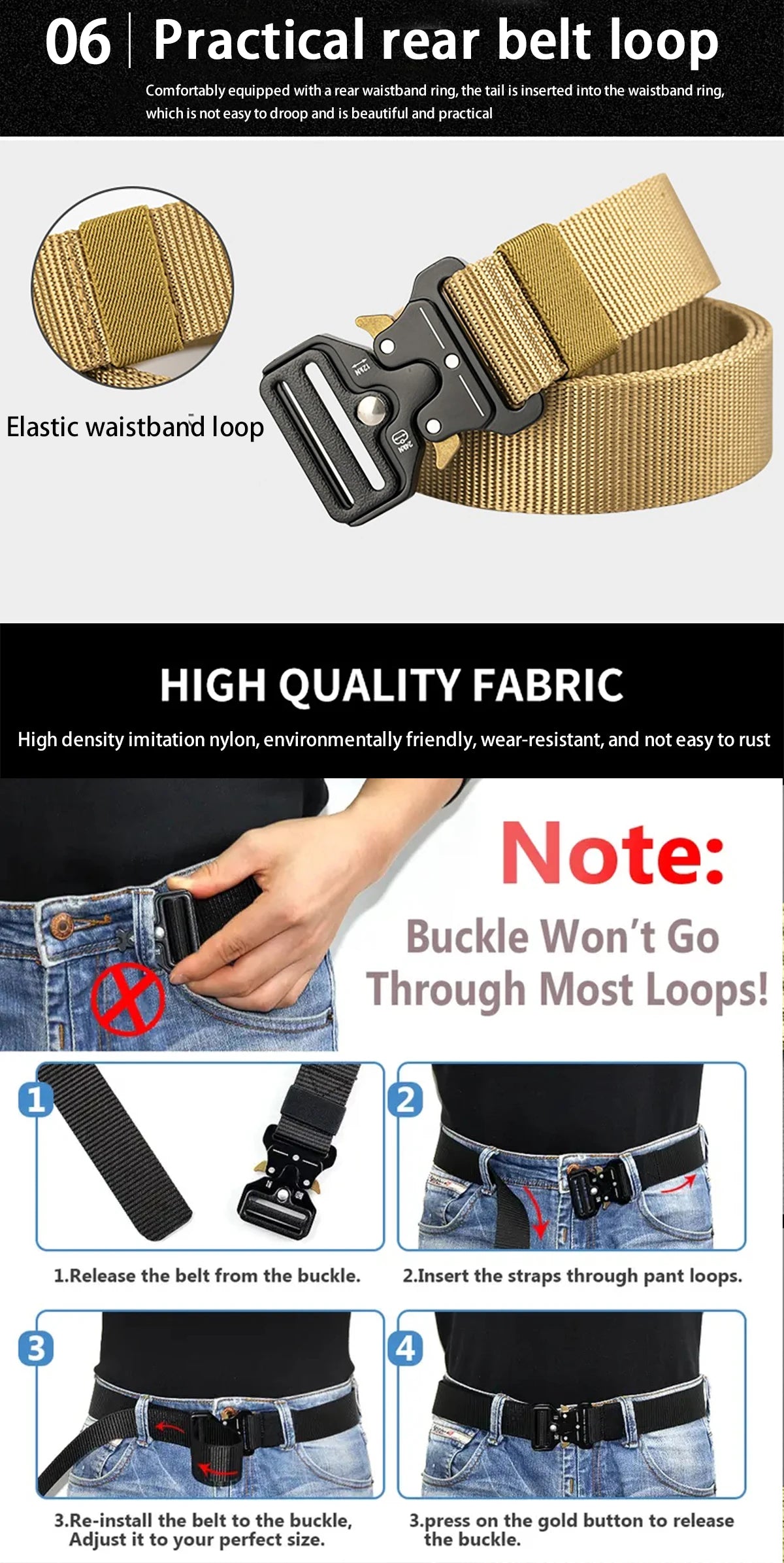 1pc Men's Belt Outdoor Hunting Tactical Mens Belt Multifunctional Combat Survival High Quality Canvas Nylon Mens Belt Sport Belt