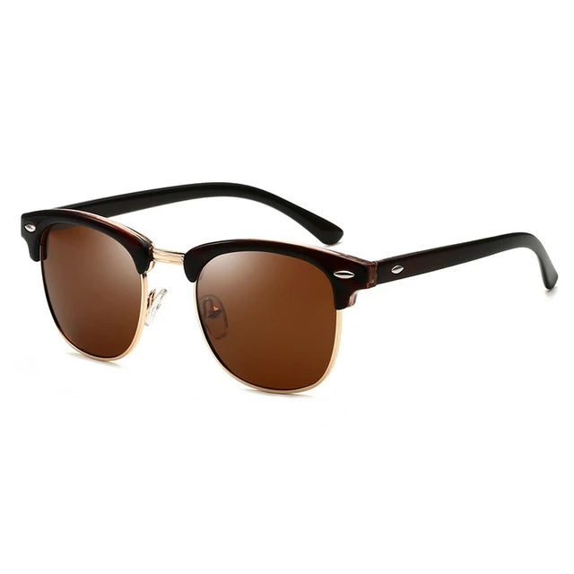 1-2PCS Sunglasses Men Women Brand Design Eye Sun Glasses Women Semi Rimless Classic Men Sunglasses Oculos De Sol UV400