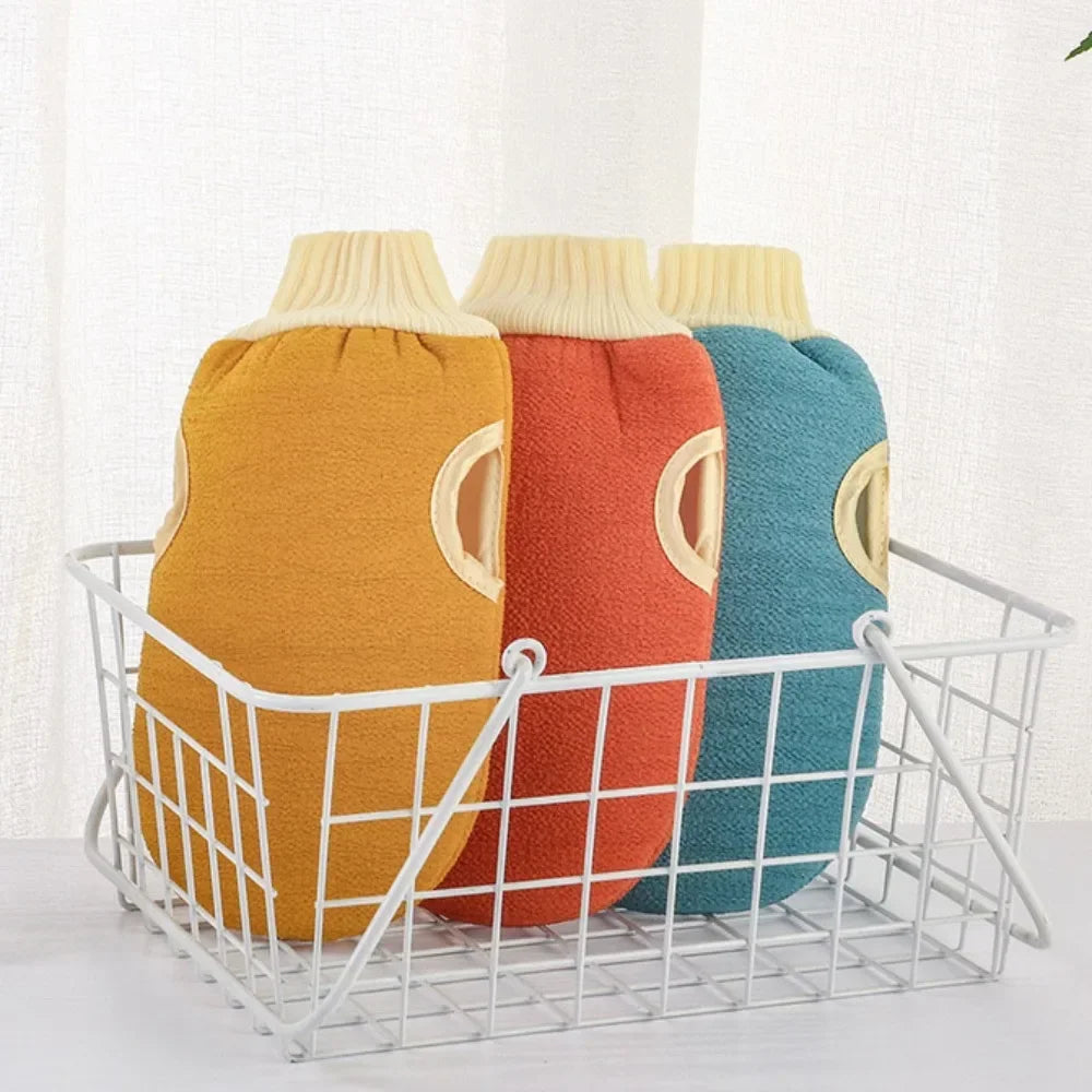 3pcs/set Body Scrubber Back Massage Exfoliating Sponge Bathroom Bath Brush Scrub Shower Brush Body Wash Scrub Bath Supplies