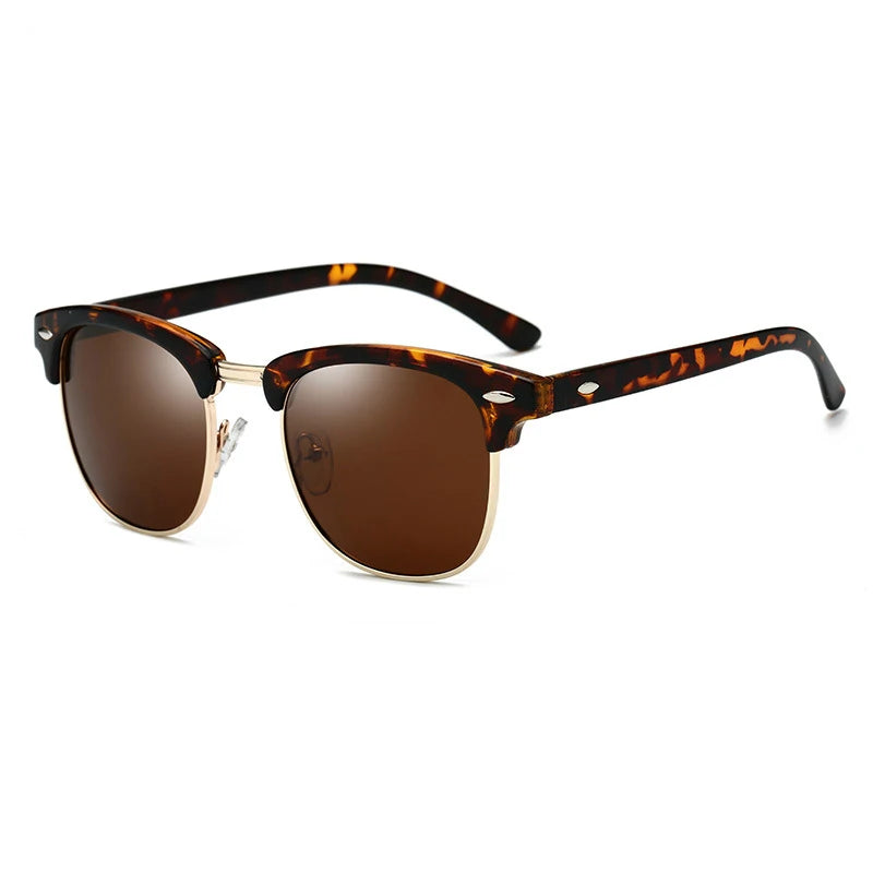 1-2PCS Sunglasses Men Women Brand Design Eye Sun Glasses Women Semi Rimless Classic Men Sunglasses Oculos De Sol UV400