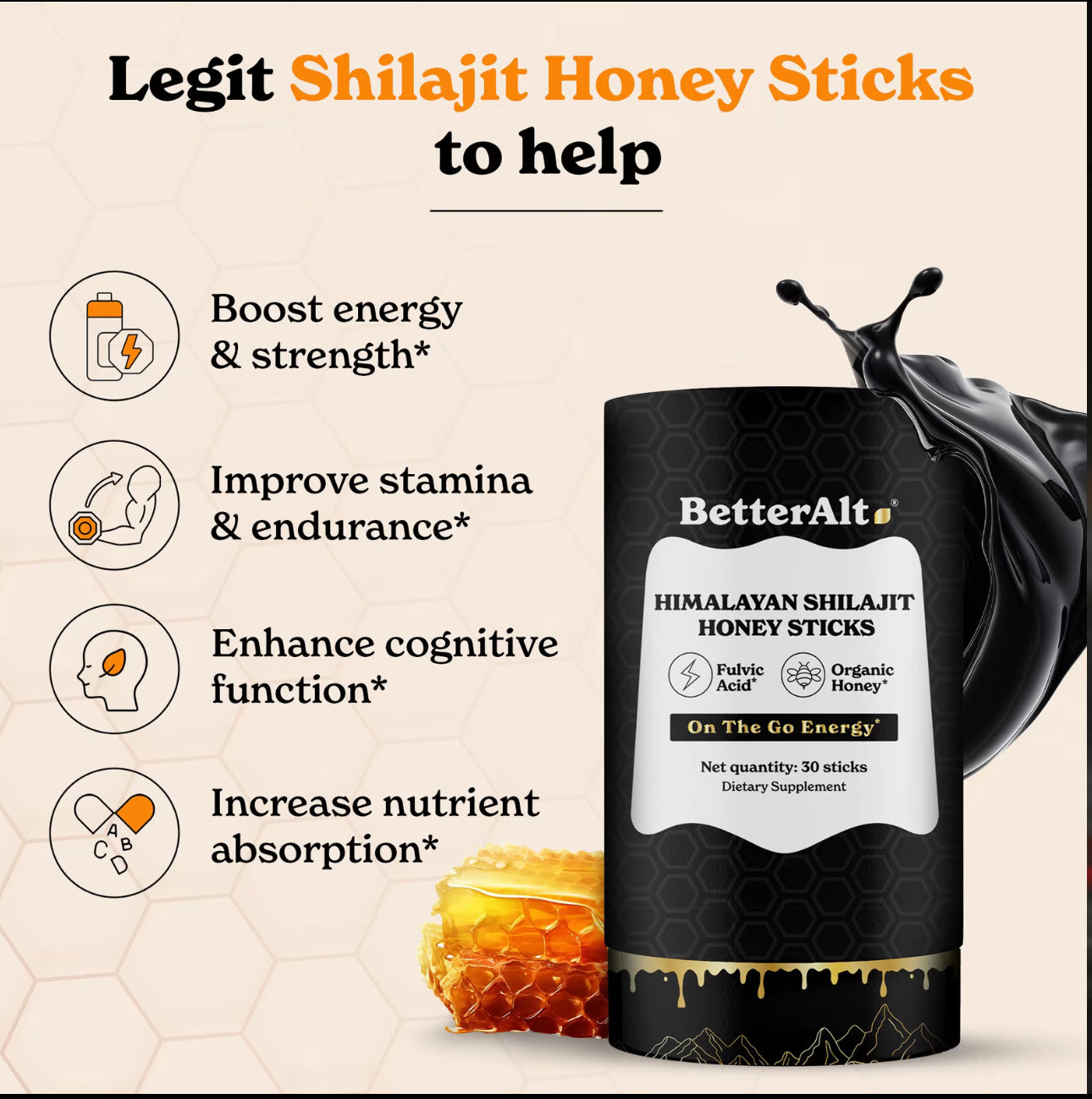 SHILAJIT HONEY STICKS