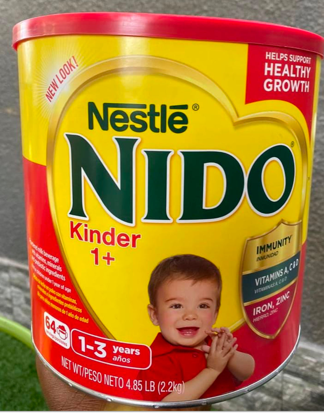 NIDO IS A POWDERED MILK BEVERAGE WITH VITAMINS AND MINERALS, FORTIFIED MILK WITH IRON TO HELP SUPPORT IMMUNE SYSTEM GOOD FOR ADULTS AND CHILDREN AS TWO VARIETIES 2packs