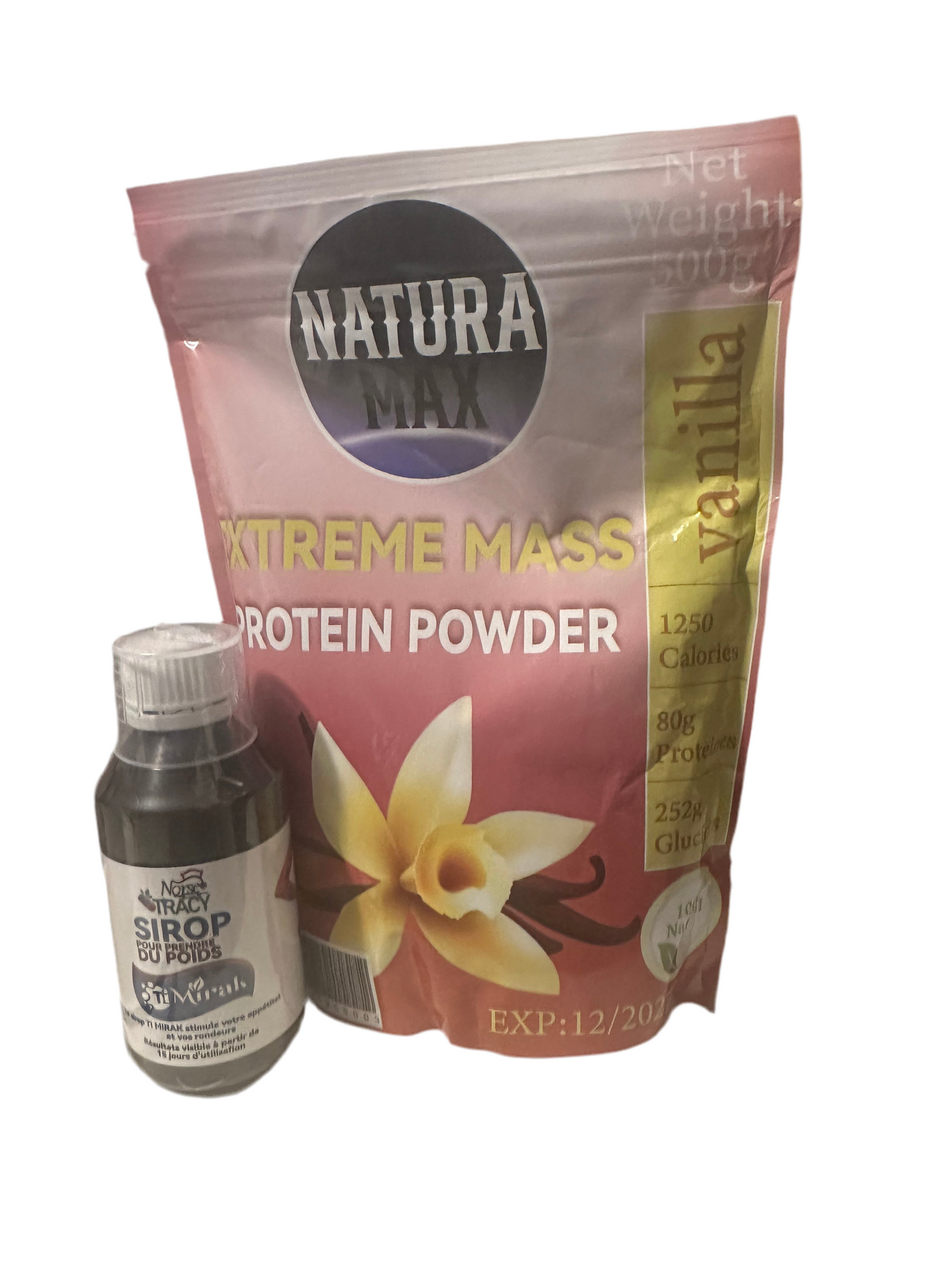 NEW NATURA MAX EXTREME MASS PROTEIN AND NURSE TRACY TI MIRAK SIROP