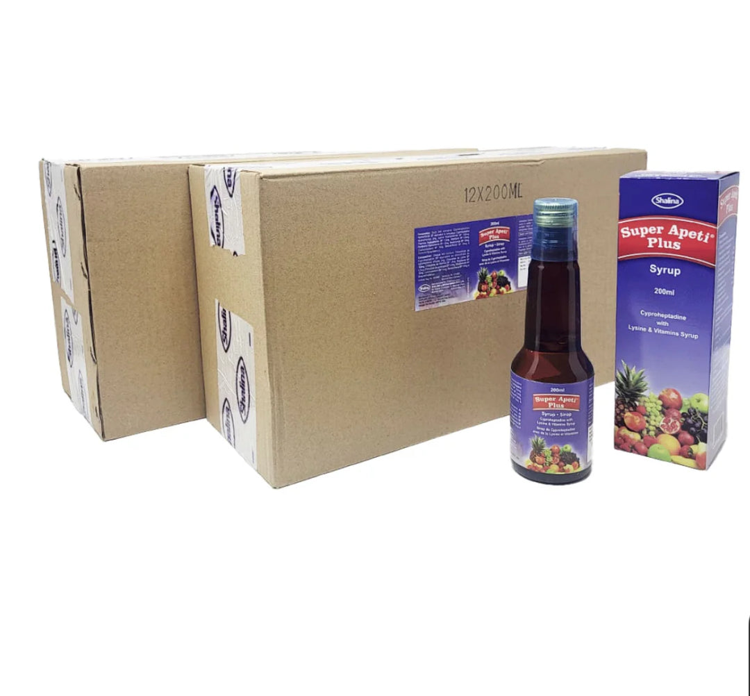 Super Apeti Plus Syrup 200ML - Case of 36 | Appetite Booster & Weight Gain Supplement