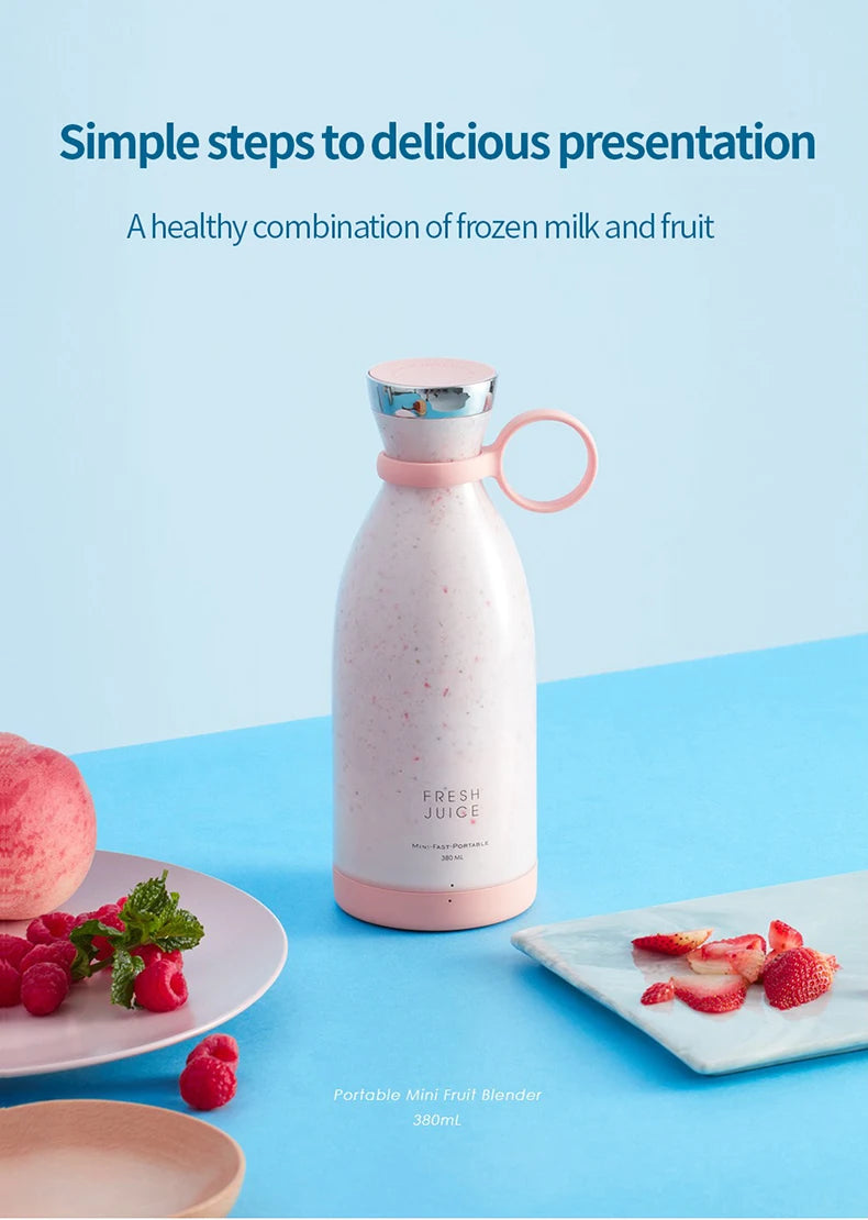 Multifunction Portable USB mini Electric Juicer/milkshake blender