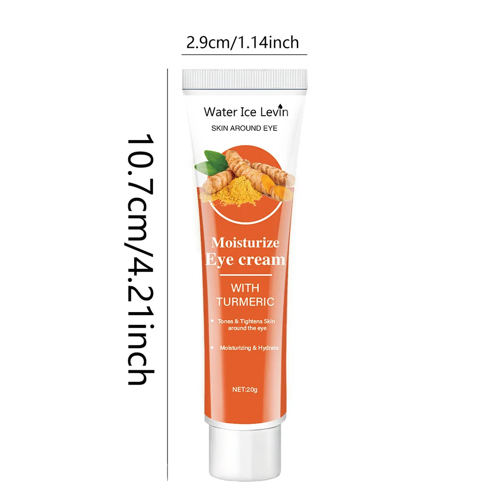 Turmeric Eye Cream - Contains Caffeine and Glycerin, Moisturizes and Tightens Skin, Hypoallergenic, Suitable for All Skin Types |   Vibrant Skin Tone |   Moisturizing Formula