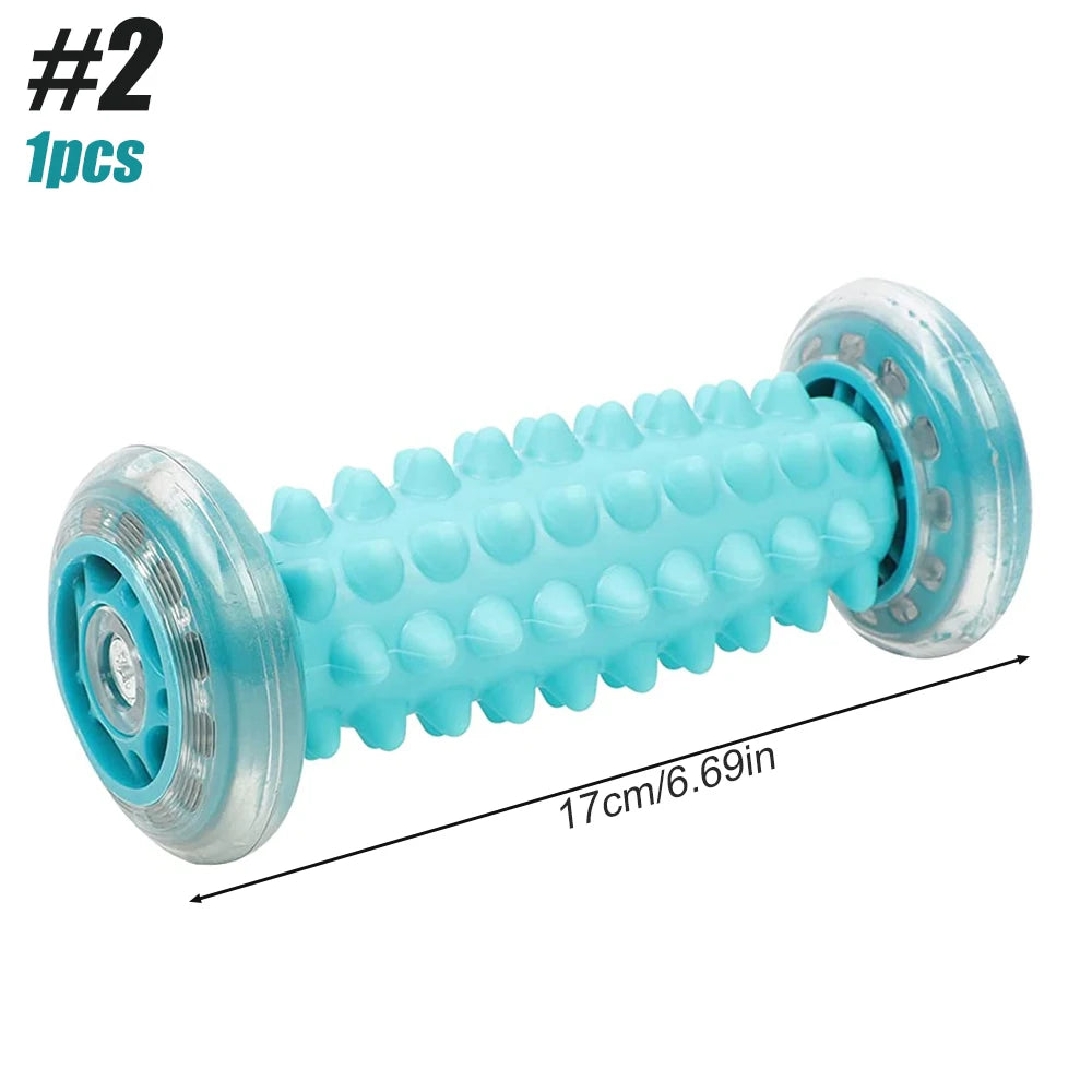 Manual Massage Roller and Spiky Ball Therapy Set for Foot arch Pain Massager, Plantar Fasciitis to Trigger Point Therapy