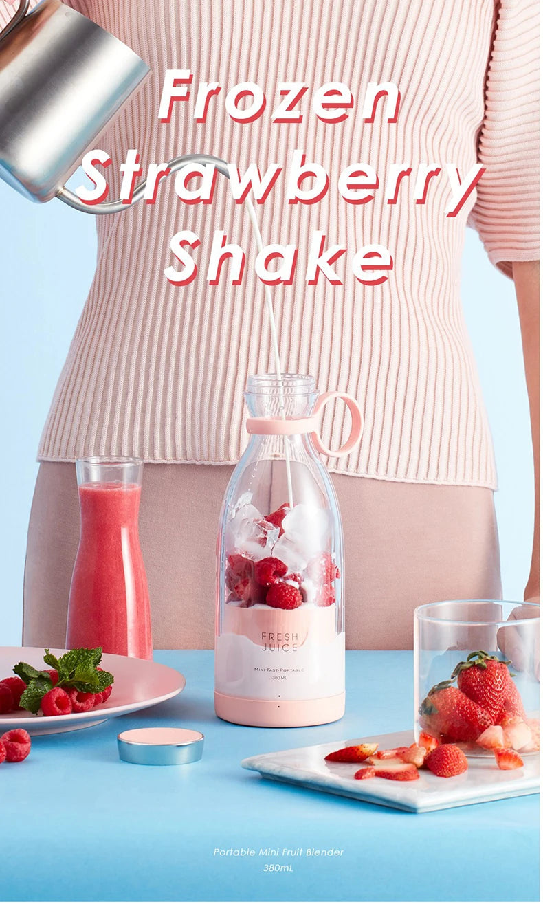 Multifunction Portable USB mini Electric Juicer/milkshake blender