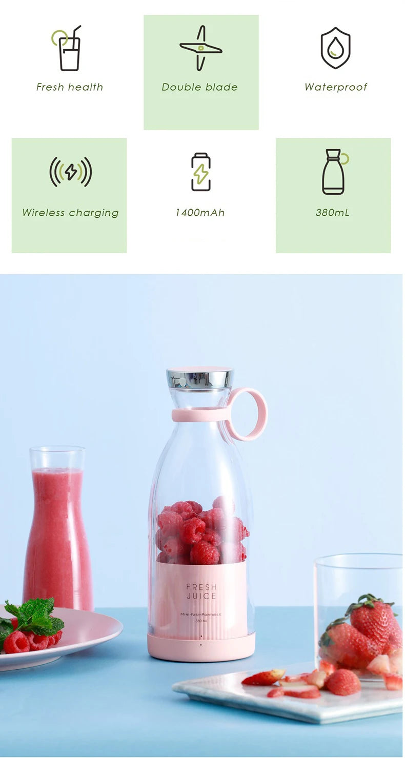 Multifunction Portable USB mini Electric Juicer/milkshake blender