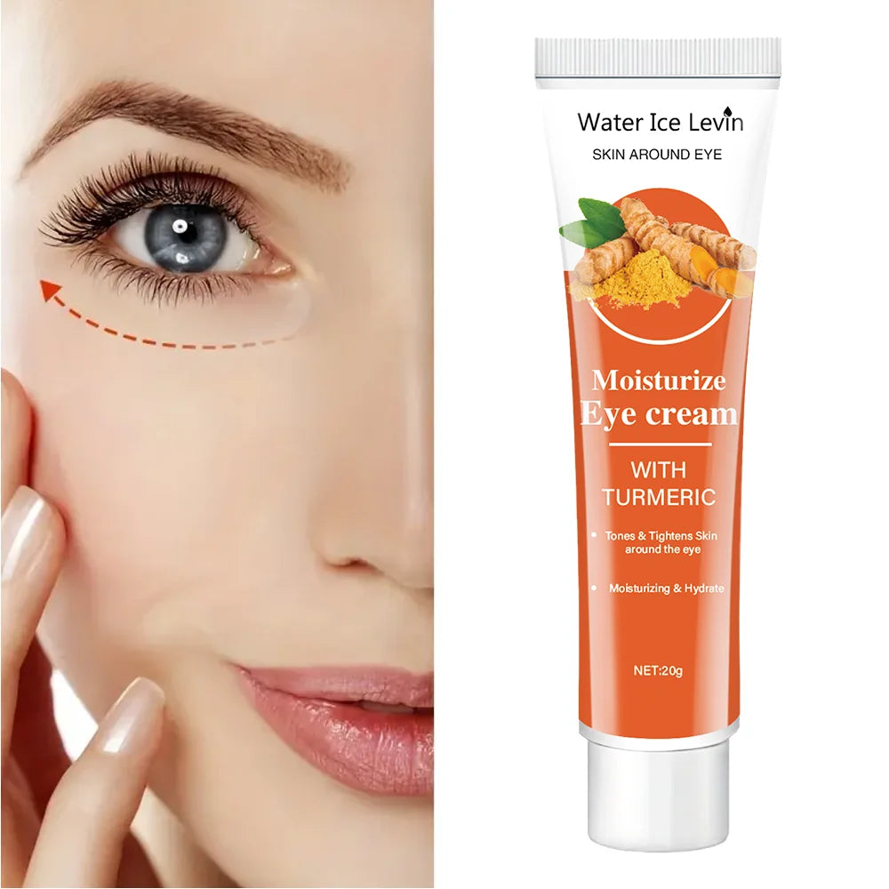 Turmeric Eye Cream - Contains Caffeine and Glycerin, Moisturizes and Tightens Skin, Hypoallergenic, Suitable for All Skin Types |   Vibrant Skin Tone |   Moisturizing Formula