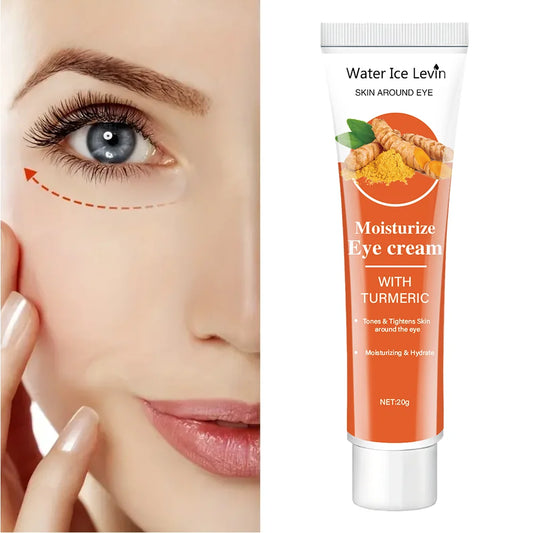 Turmeric Eye Cream - Contains Caffeine and Glycerin, Moisturizes and Tightens Skin, Hypoallergenic, Suitable for All Skin Types |   Vibrant Skin Tone |   Moisturizing Formula
