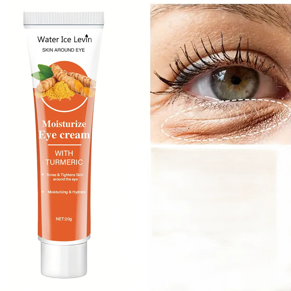 Turmeric Eye Cream - Contains Caffeine and Glycerin, Moisturizes and Tightens Skin, Hypoallergenic, Suitable for All Skin Types |   Vibrant Skin Tone |   Moisturizing Formula