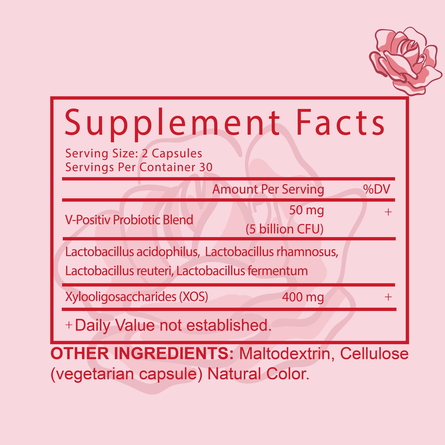 Vaginal Probiotics For Women PH Balance With Prebiotics & Lactobacillus Probiotic Blend - Women's Vaginal Health Supplement - Promote Healthy Vaginal Odor  Vaginal Flora, 60 Count  Pack Of 1